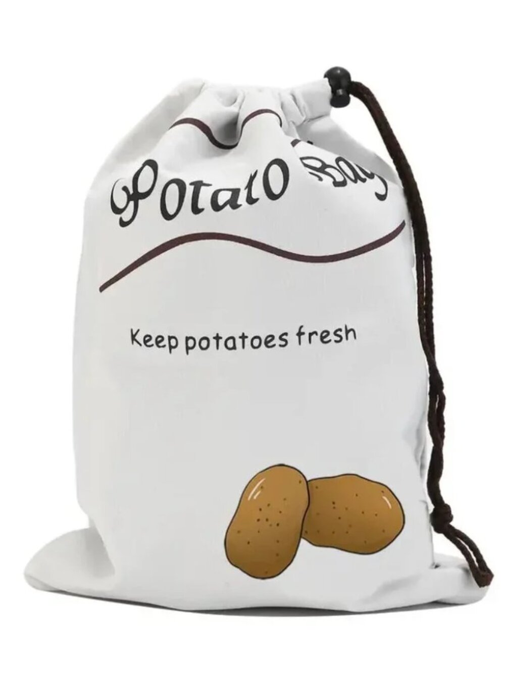 NEW 2-Pack Kitchen Fresh Guard Reusable Drawstring Fabric Produce Storage Bags